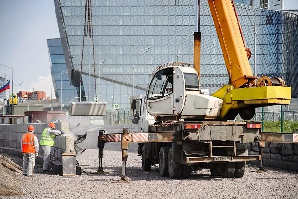 7 из 23 опор развязки на магистрали М-32 уже готовы. Это двухуровневая развязка над ж/д путями ... - 4