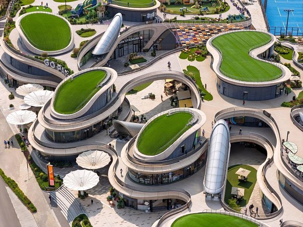Go Park Sai: футуристичный спорткомплекс от Zaha Hadid Architects в Гонконге.Между бухтой и холмами ... - 2