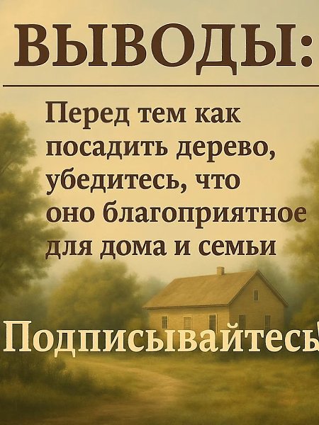 Знаете ли вы, что не каждое дерево стоит сажать рядом с домом? Некоторые приносят радость и ... - 4