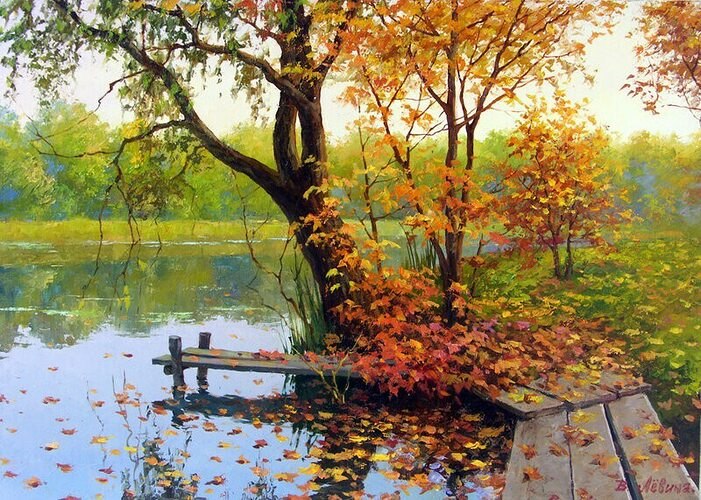 Художница: Виктория Лёвина.Виктория Лёвина - современный мастер пейзажной живописи, относится к ...