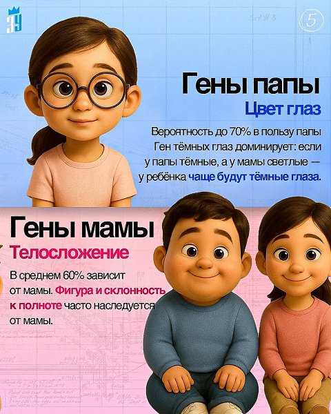 Черты лица, рост, цвет глаз и даже склонность к темпераменту — всё это результат уникального ... - 5