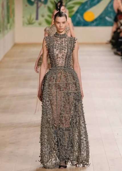 Ирокез + кринолин = Dior Haute Couture, весна 2025 - 9