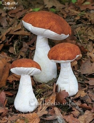 Шьём грибочки