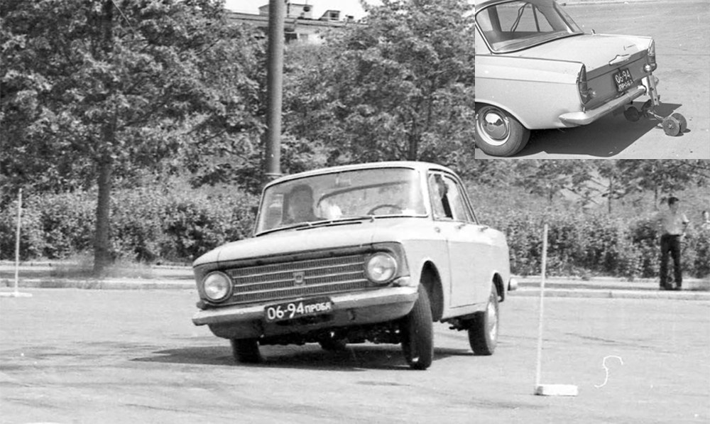1968 год, испытания автомобиля «Москвич-412» с ... - Назад в СССР ...