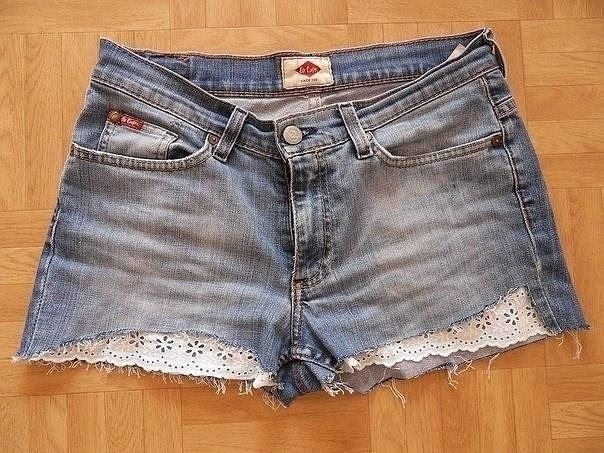 Шорты из старых джинсов. Идеи для переделки - 8